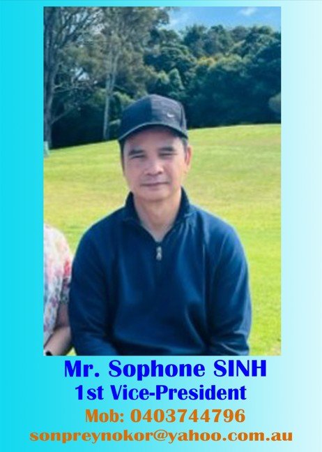 Mr. Sophone SINH 1st Vice-President