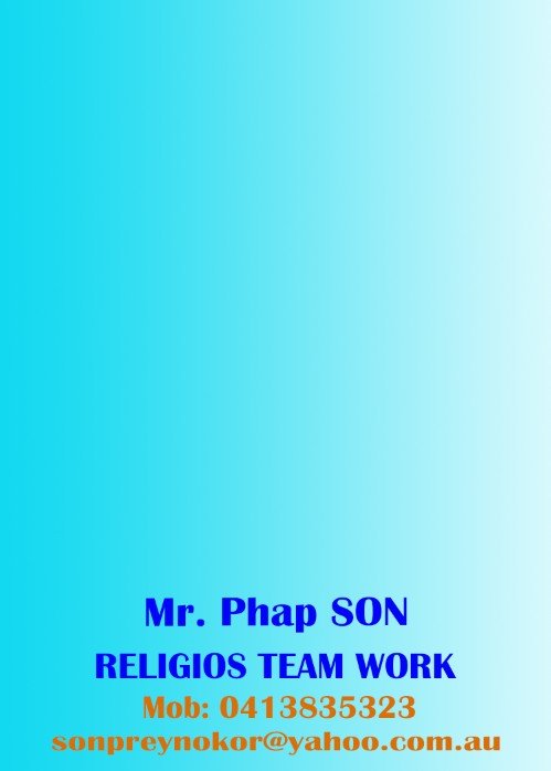Mr. Phap SON.RELIGIOS TEAM WORK