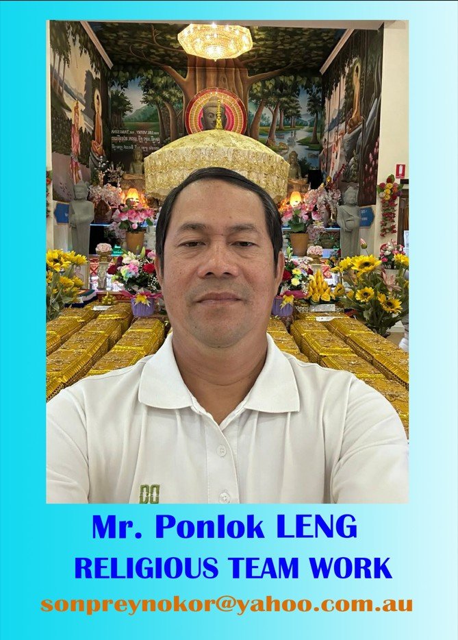 Mr. Ponlok LENG.RELIGIOUS TEAM WORK